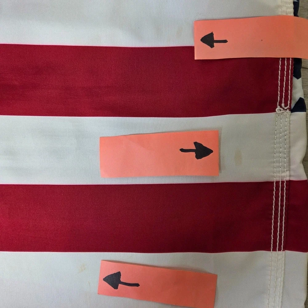 Old Navy Men's American Flag Board Shorts Red White Blue Stars Stripes Large